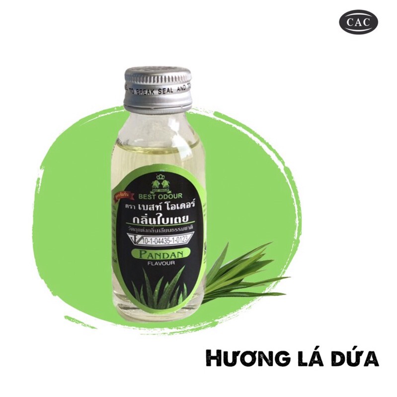 Tinh Chất Hương Lá Dứa Best Odour Thái Lan 30ml