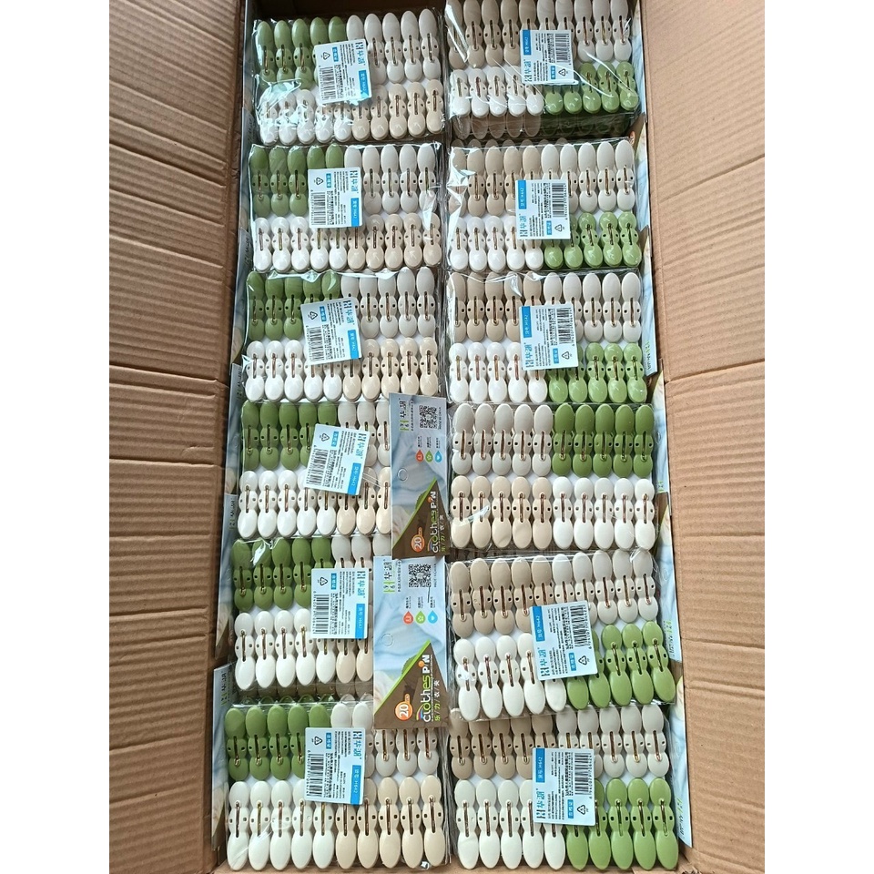 SET 20 KẸP NGOẠM RĂNG CƯA GIỮ QUẦN ÁO CHỐNG RƠI TIỆN DỤNG
