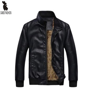 Áo khoác da nam lót lông cao cấp Gabo Fashion AKD129 hàng việt nam xuất khẩu