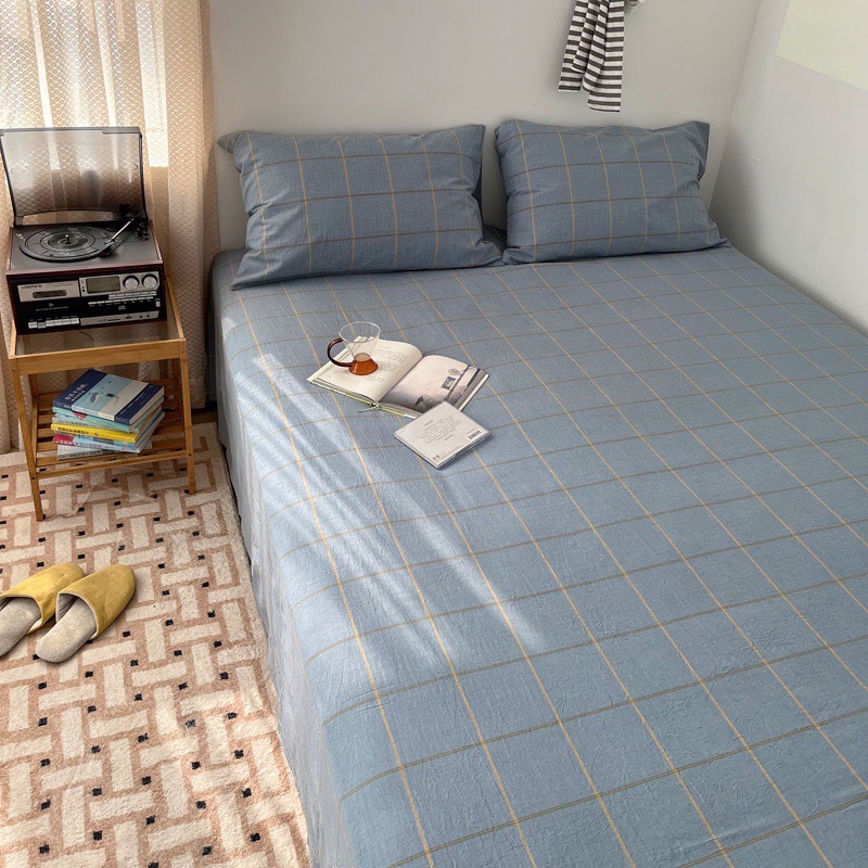 Set Ga Gối Cotton Linen - Chất Liệu Cotton Thô Thoáng Mát (shinbedding)