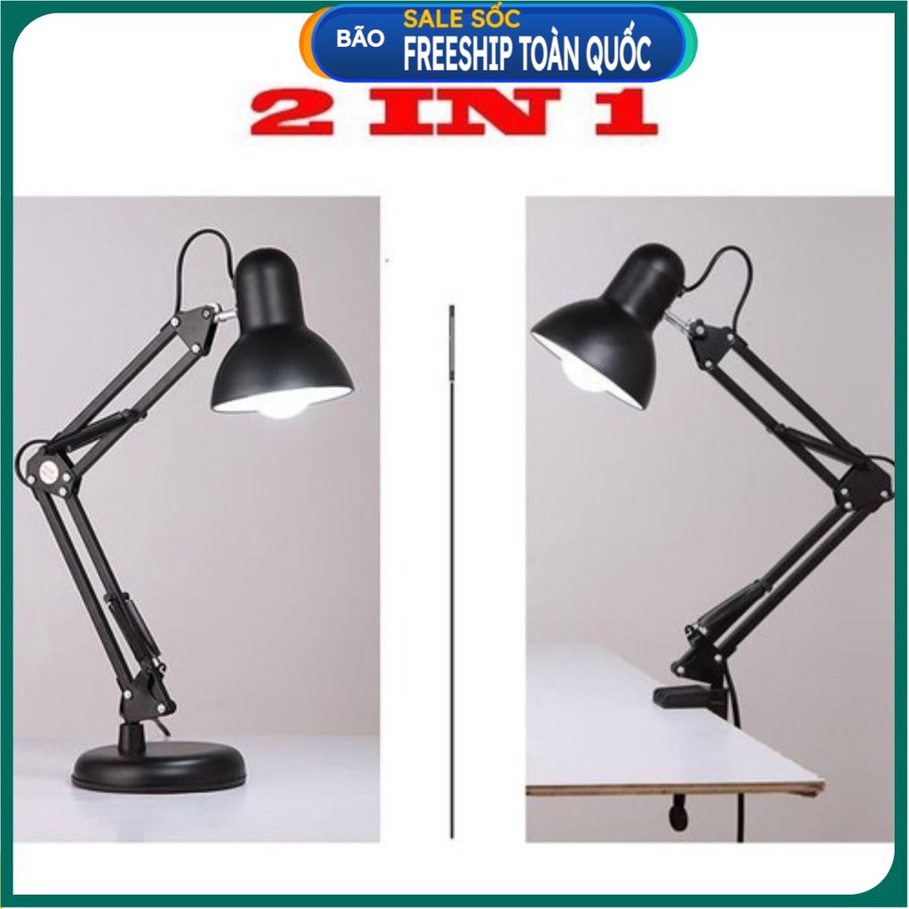Đèn học để bàn Pixar có chân đế và kẹp ( tặng bóng ) . .