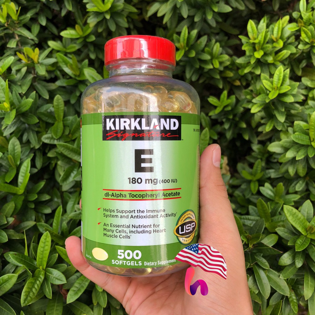 Vitamin E 400 IU 500 Viên Kirkland Của Mỹ, Date 2025