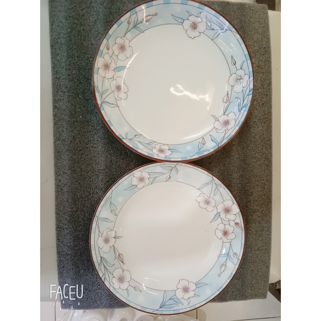 Đĩa Sứ Họa Tiết Nổi 18cm -Đầy Đủ size-Men Dầy Dặn-Hạ TIết Độc Lạ-Giao hàng An Toàn-Toàn Quốc