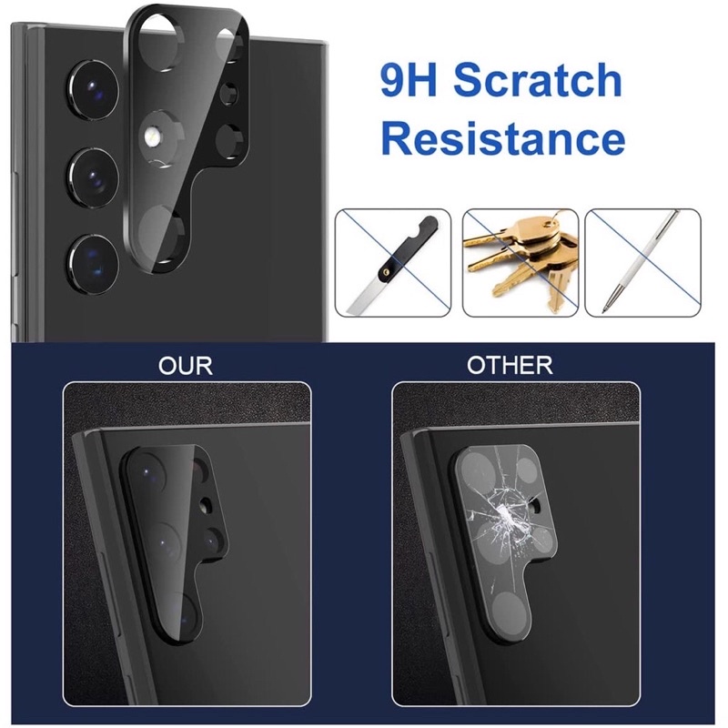 Kính cường lực 3D cho camera Galaxy S22 Ultra, S22 Plus, S22