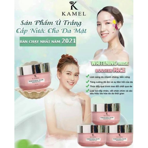 Cấy và ủ trắng măt giúp sáng da, mờ thâm nám, đồng đều mầu da Kamel  50g - Whitening Mask