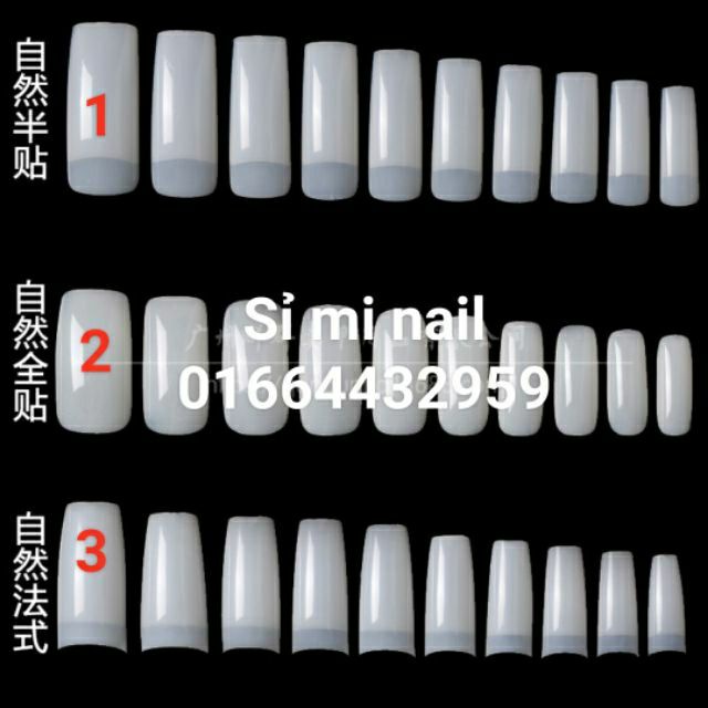 Hộp Móng giả dán và nối móng nail hiệu Hongnuo thương hiệu chất lượng ngành . Chất liệu móng dẻo cực thích.