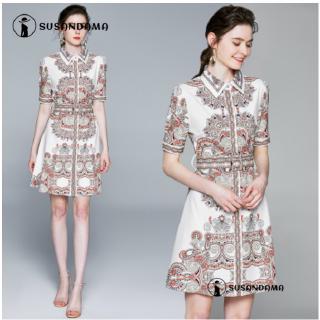 Đầm xòe tay ngắn thời trang dành cho nữ
