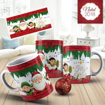 Cốc sứ uống trà cà phê in hình giáng sinh an lành - Quà tặng Noel