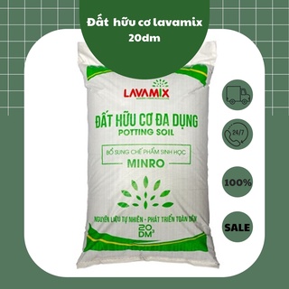 Đất sạch hữu cơ 20dm3, đất trồng cây trồng rau, hoa kiểng lavamix tiện lợi, dễ sử dụng , đất trồng đa dụng .