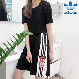 Quần Short Thể Thao Adidas 100% Chính Hãng Thêu Họa Tiết Phối Hàng Nút Thoáng Khí Cho Nam Và Nữ