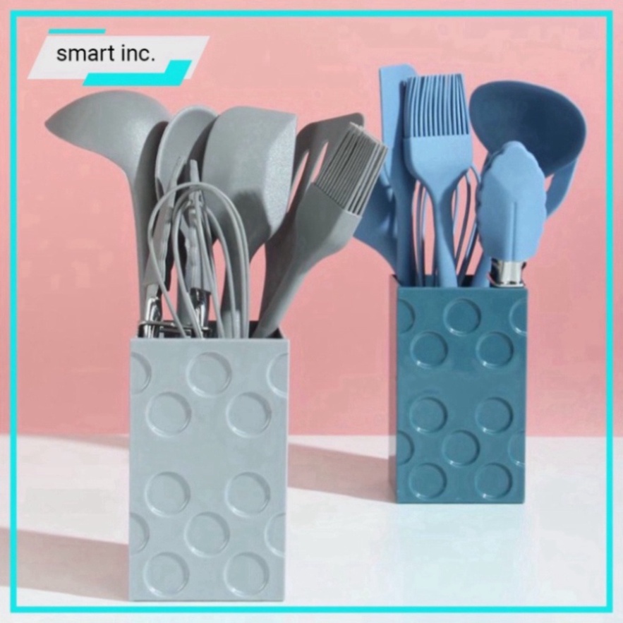 Cây Đánh Trứng Phới Trộn Bột Spatula Dụng Cụ Làm Bánh Làm Bếp Silicon 8 Món