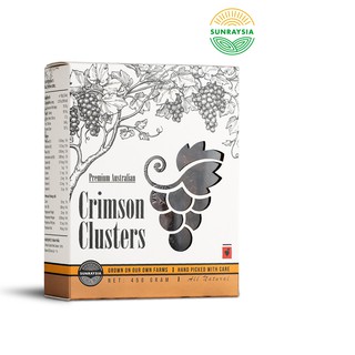 Nho khô cao cấp Úc Sunraysia Crimson nguyên cành 450g