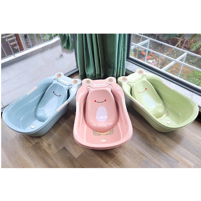 Chậu tắm cho bé hình ếch kèm ghế nằm