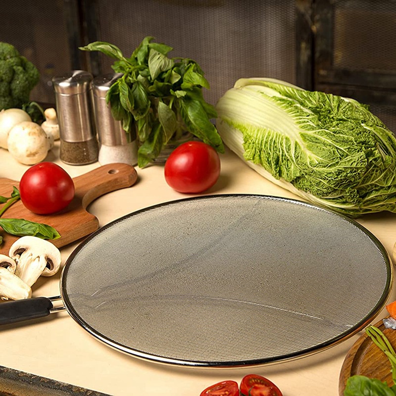 Tấm Chắn Dầu Mỡ 13 Inch Bảo Vệ Cho Chảo Chiên