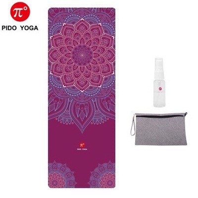 Thảm Yoga du lịch Cao Cấp Pido 1,5mm Chống trơn trượt - Tặng kèm túi đựng xếp vuông