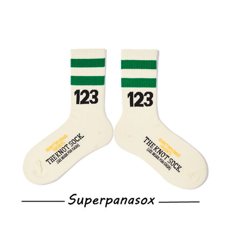 Vớ cổ cao WAFNHA D663 in họa tiết kỹ thuật số thời trang cho nam