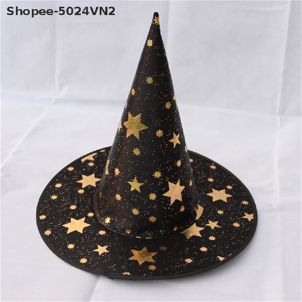 [Mới &amp; Halloween &amp; Halloween] Mũ Phù Thủy Hóa Trang Ngôi Sao Cá Tính Thời Trang