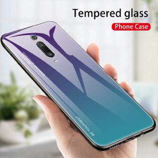 Casing Xiaomi Mi 9T Case Gradient Tempered Glass Case Xiaomi Mi9T Mi9 Mi 9 SE 8 6 Mi8 Lite Mi6 Phone Case