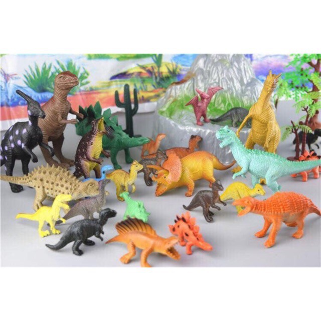 Hộp Đồ Chơi Mô Hình Vương Quốc Khủng Long Thời Tiền Sử 26 Chi Tiết
