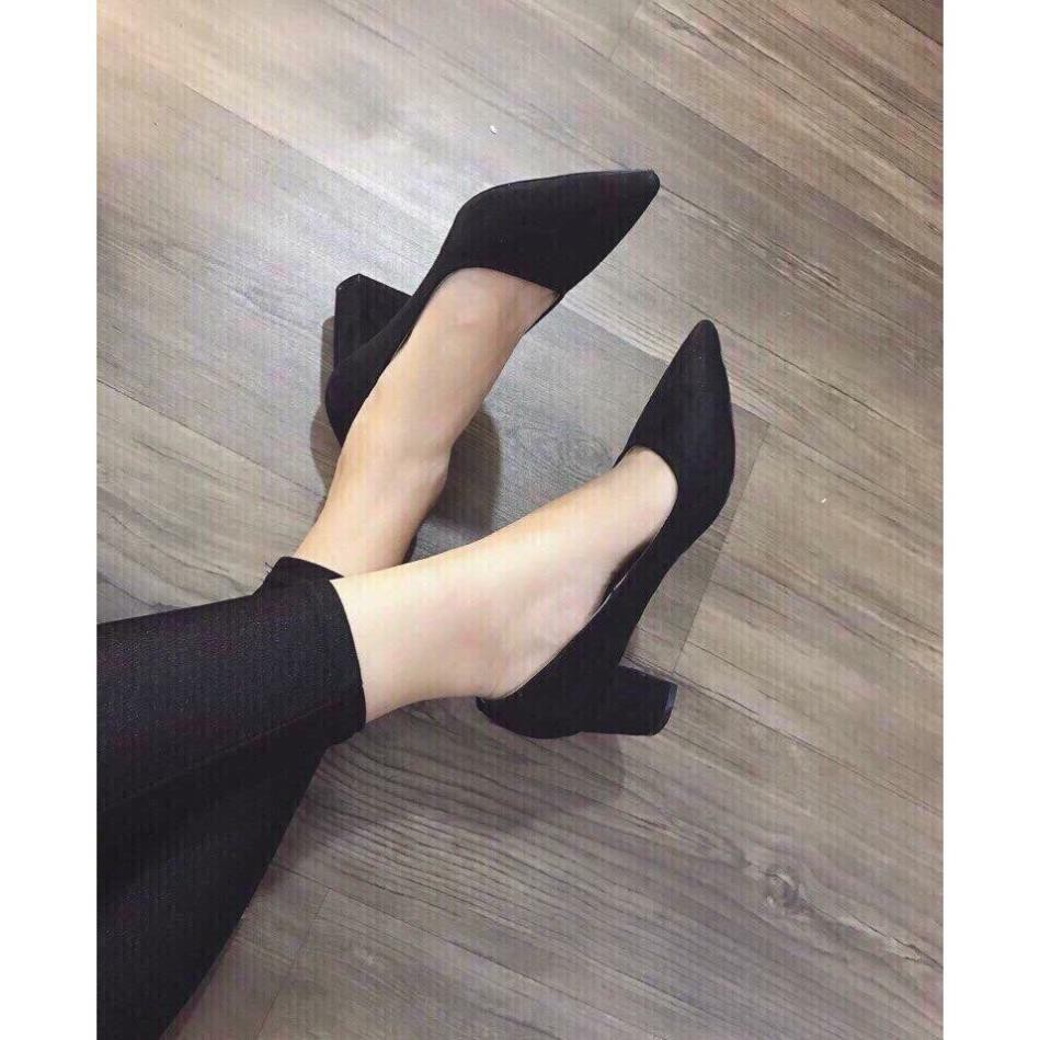 D3 - Giày nữ cao gót da lôn 5 cm | BigBuy360 - bigbuy360.vn