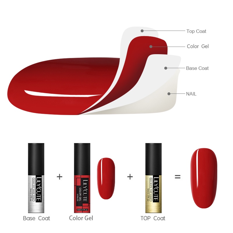 Gel Sơn Bóng Móng Tay 5ml Màu Sắc Lấp Lánh Lâu Trôi Chuyên Dụng