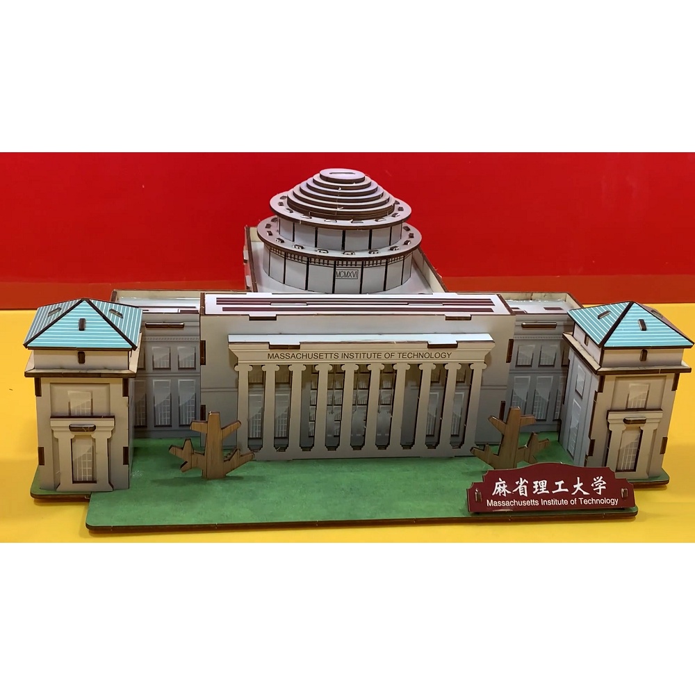 Đồ chơi lắp ráp 3D gỗ Birkeetoys mô hình trường đại học Mit, Cambridge, Stanford, UC, Harvard