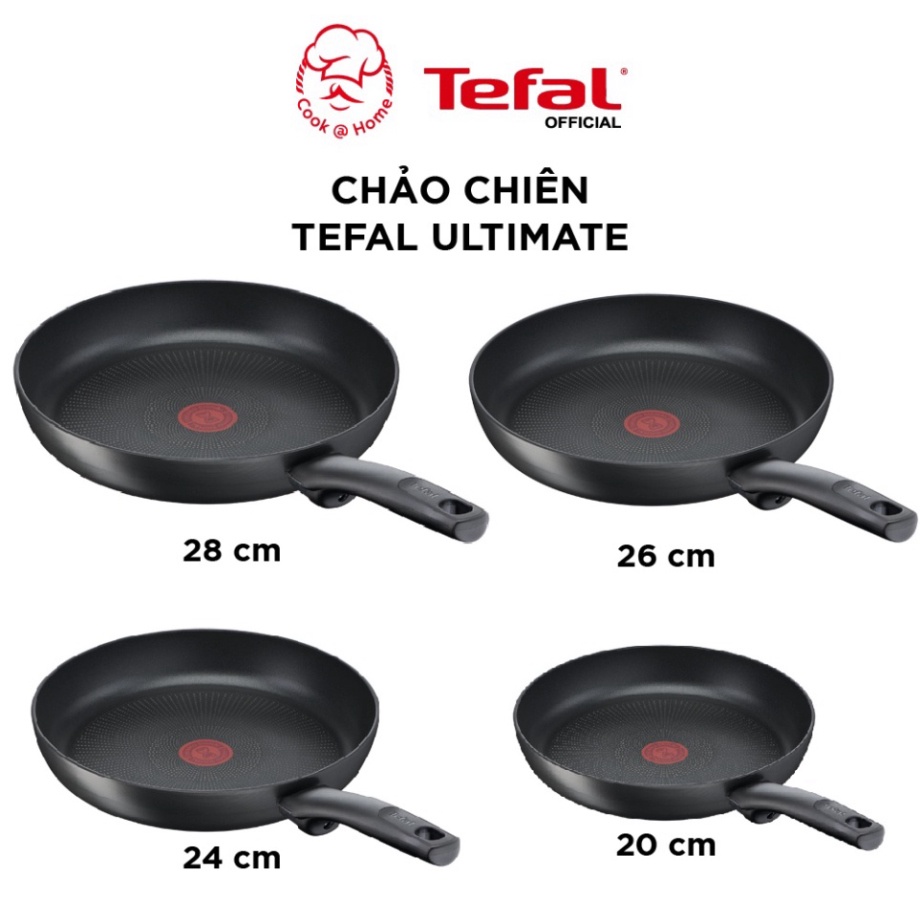 Chảo chiên Tefal Ultimate size 20, 24, 26, 28 cm G2680272/G2680472/G2680572/G2680622