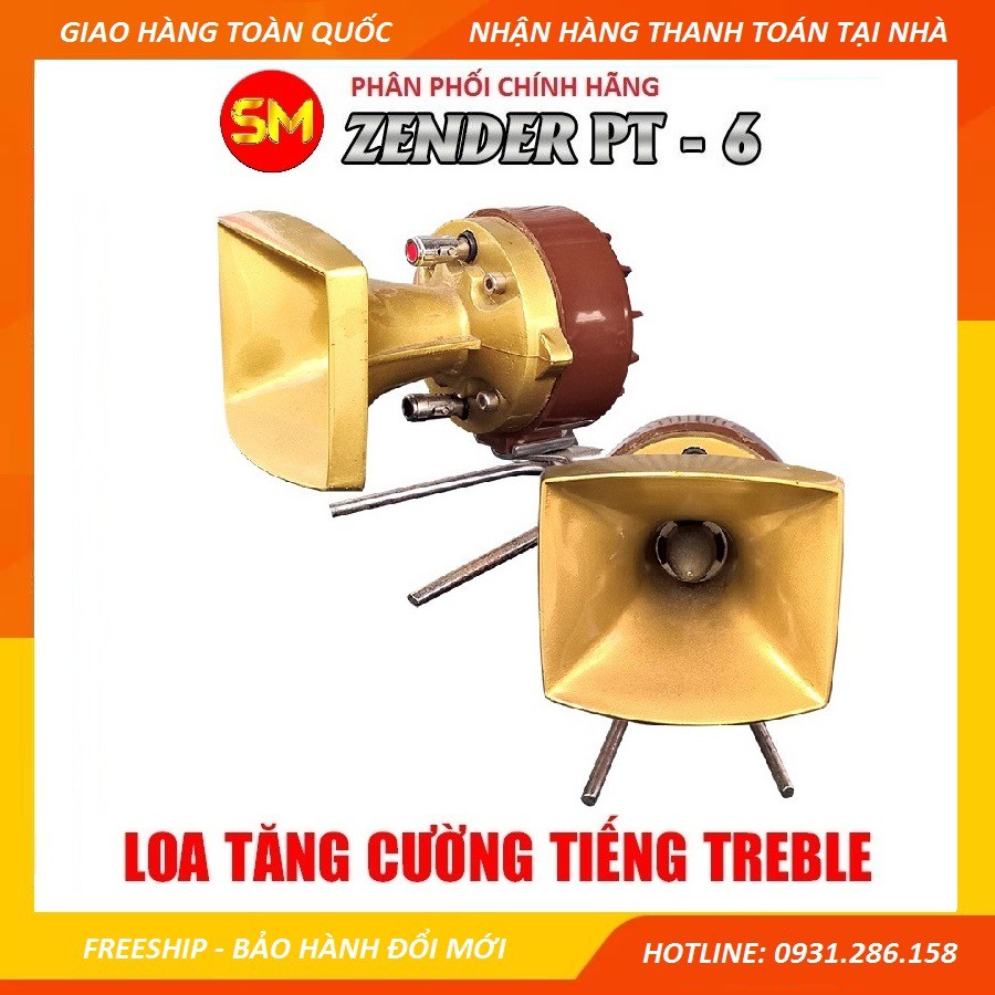 [Mã ELHACE giảm 4% đơn 300K] [Loại 1 - Tặng 2 tụ và 5m dây loa] Bộ 2 Loa siêu Treble PT6 BX6 - Từ lớn họng đúc gang