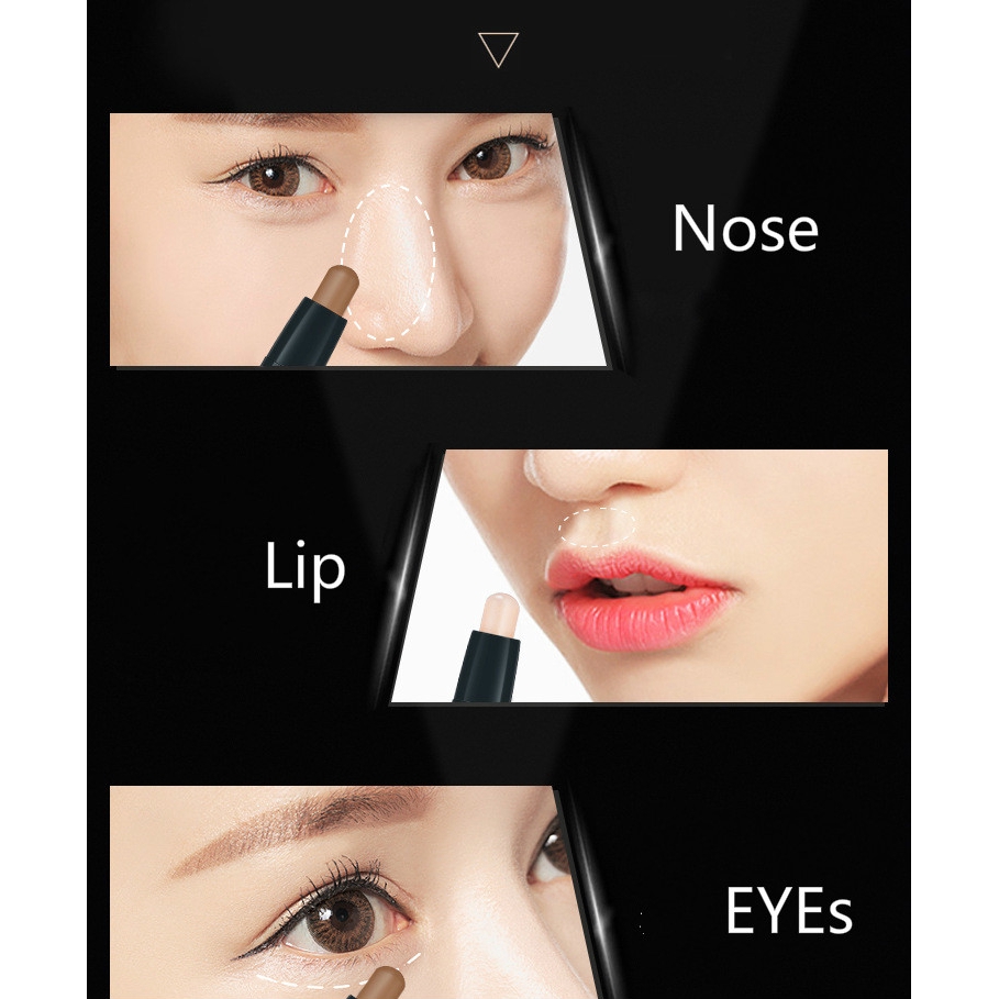 [Hàng mới về] Thỏi Kem Che Khuyết Điểm Tạo Khối Bắt Sáng 3D Dành Cho Phái Nữ