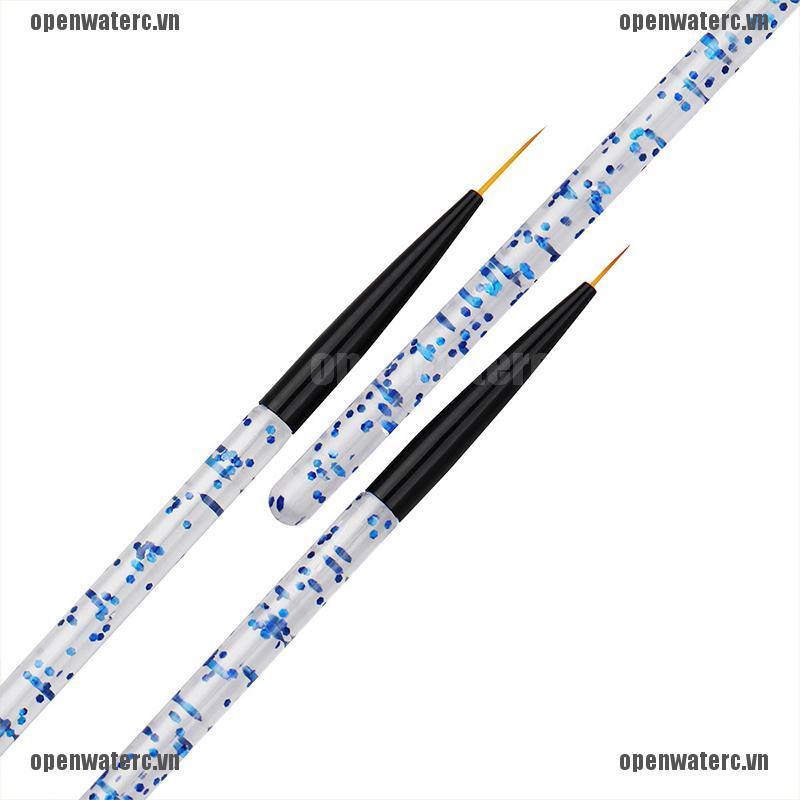 Bộ 3 Cây Cọ Vẽ Trang Trí Móng Tay 3D Acrylic UV