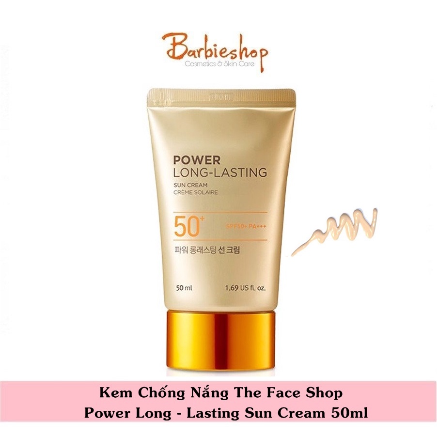 Kem Chống Nắng The Face Shop Power Long - Lasting Sun Cream 50ml