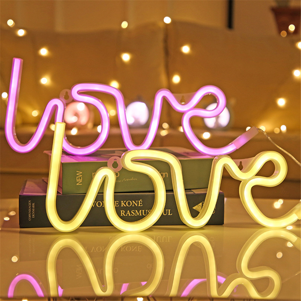 Đèn Led Neon Hình Chữ Love Dùng Để Trang Trí