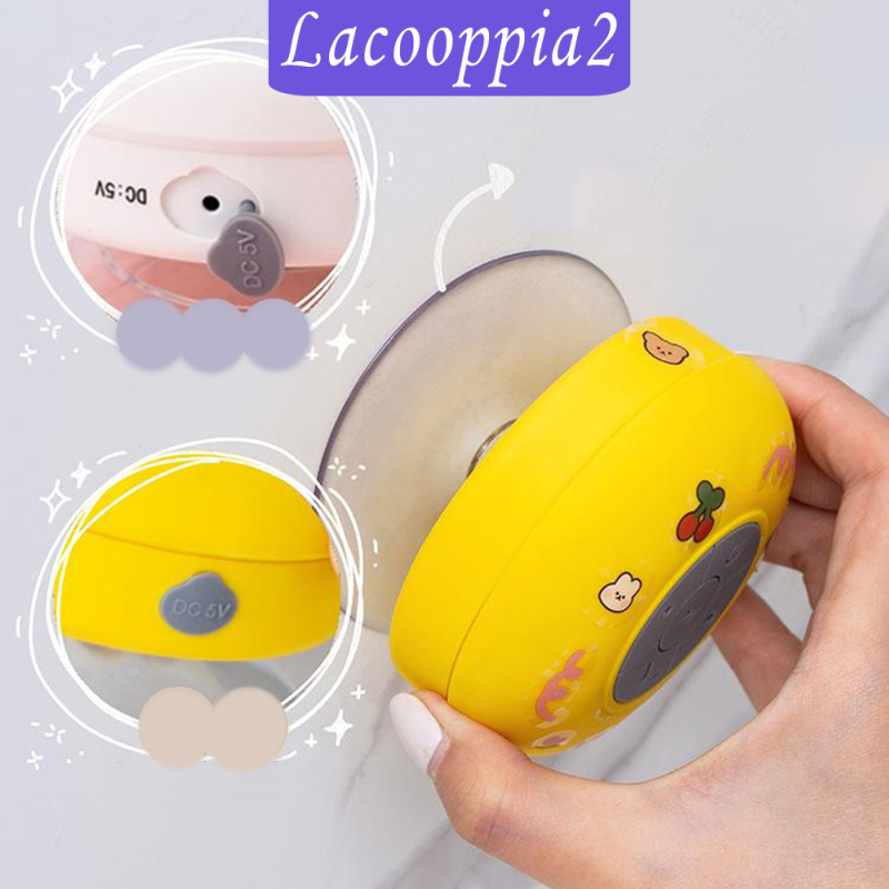 [LACOOPPIA2]Waterproof Wireless Mini Bluetooth Speakers With Solid Suction Cup Portable