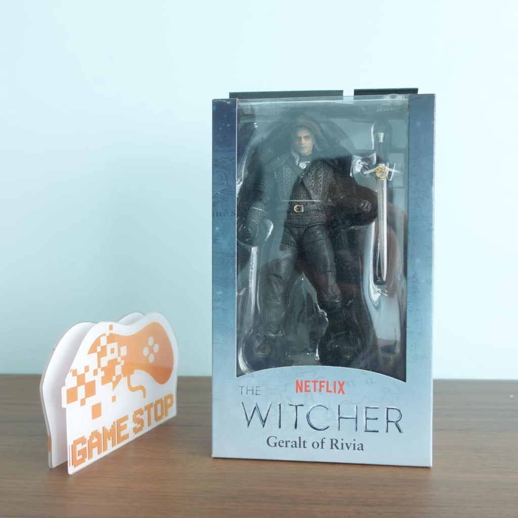 Mô hình The Witcher Geralt of Rivia 18cm Witcher Netflix Season 1 Mô hình có khớp Nhựa PVC, ABS CHÍNH HÃNG MỸ TWMF09