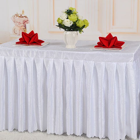 Bán trước❈✳Ưu đãi đặc biệt gian hàng phòng hội nghị khăn trải bàn váy dải vuông khách sạn đặt làm theo yêu cầu