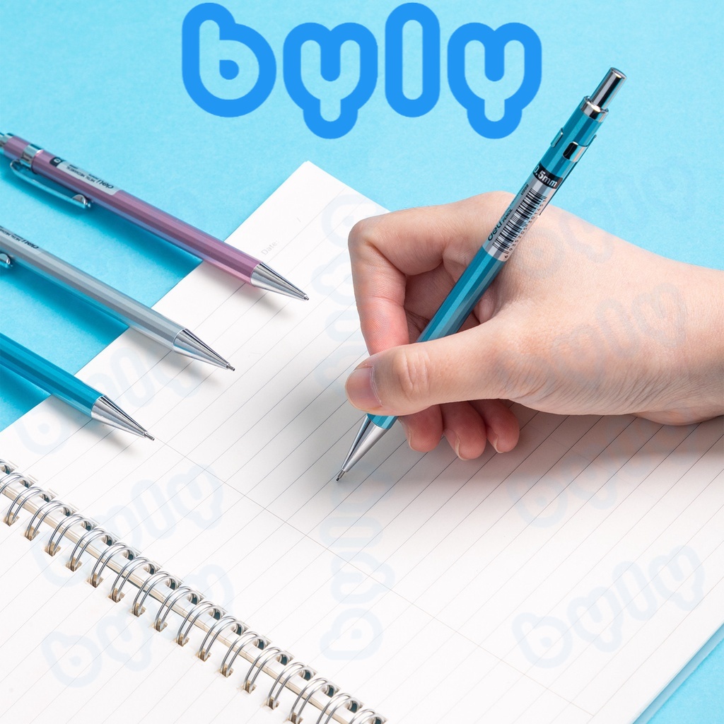 Bút chì kim bấm ngòi 0.5mm vỏ kim loại Deli U999 - ByLy Store