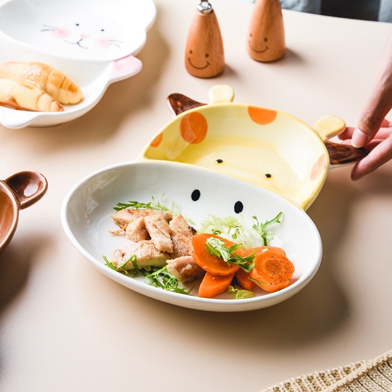 Khay gốm sứ hình ngộ nghĩnh đáng yêu