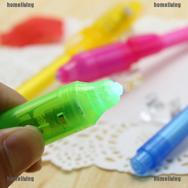 ❤❤Bút Đánh Dấu Bằng Mực Vô Hình Có Đèn LED Tím Siêu Sáng