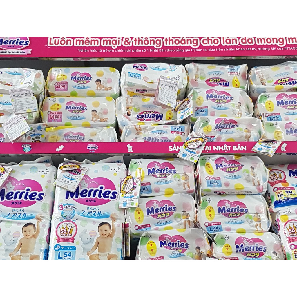 Bỉm Merries size Newborn NB90