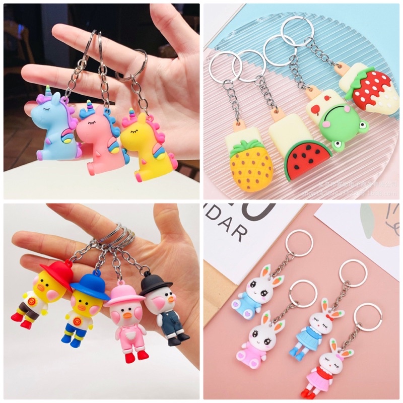 [sỉ 2,8k] Móc khoá, móc treo túi cặp hình cute [MẪU MỚI]