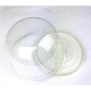 100 cái hộp nhựa tròn đáy trắng hoặc đáy đen nắp trong mã H25