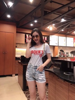Set áo phông quần jean xuất dư hãng pull bear