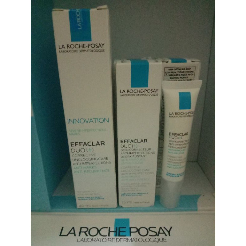 Kem dưỡng da thông thoáng lỗ chân lông ngăn ngừa thâm và mụn La Roche-Posay Effaclar Duo+ 15ml&40ml