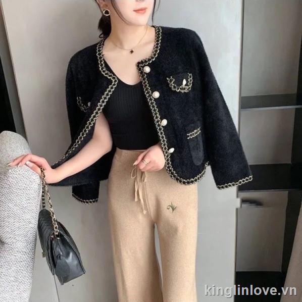 ❤Nước hoa quà tặng❤Áo khoác bằng lông cừu dáng ngắn thời trang trẻ trung sành điệu