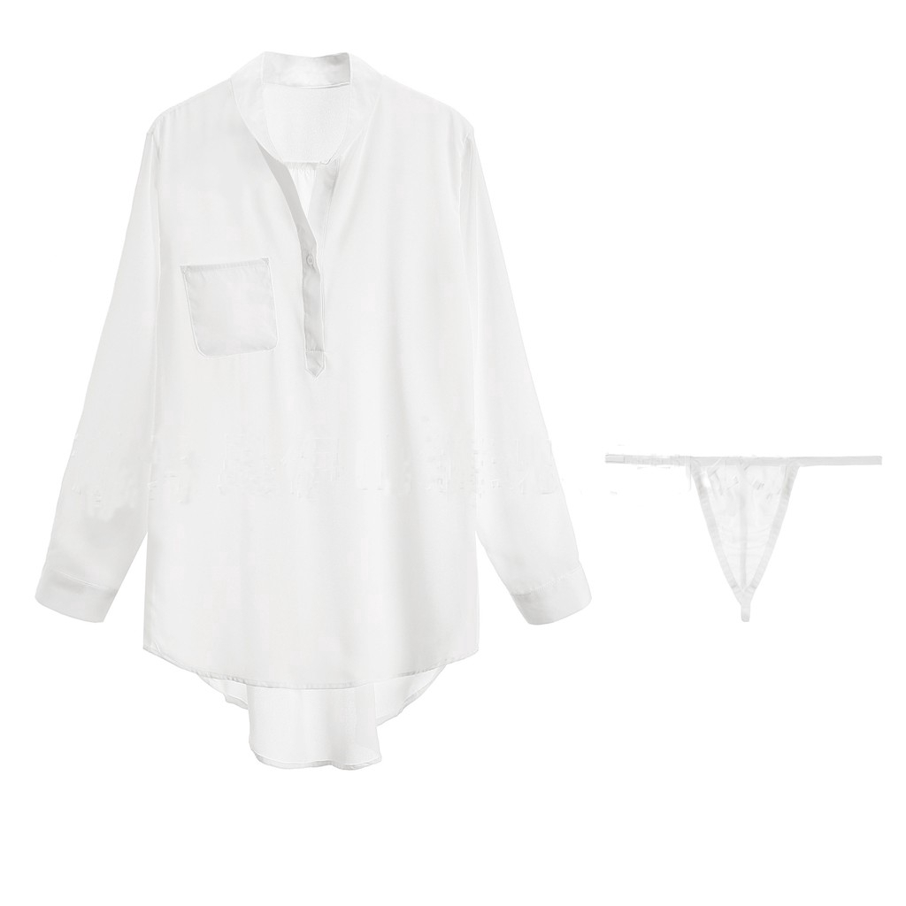 Áo chiffon dài tay cỡ rộng mặc ở nhà thiết kế đơn giản quyến rũ cho nữ | BigBuy360 - bigbuy360.vn