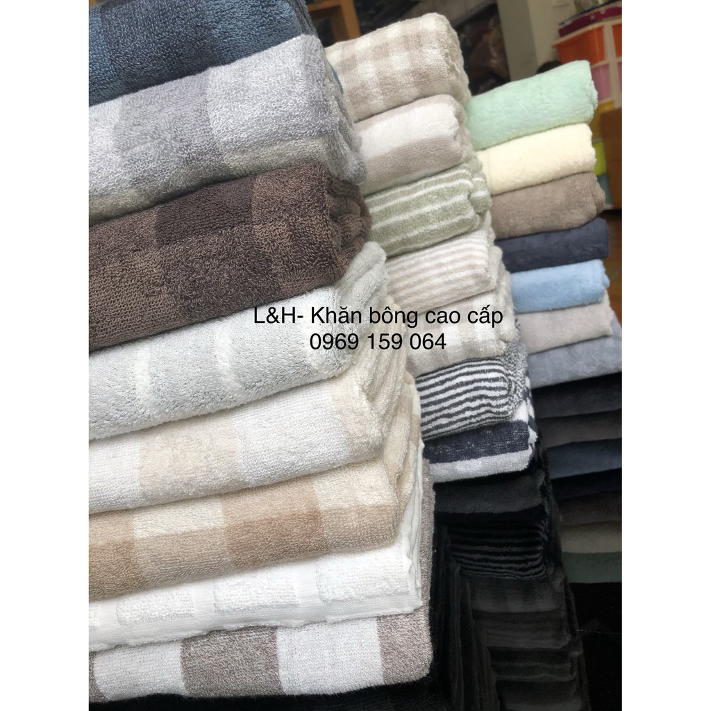 Khăn tắm cotton Muji xuất nhật cao cấp, KT 60x120cm, nặng 250g