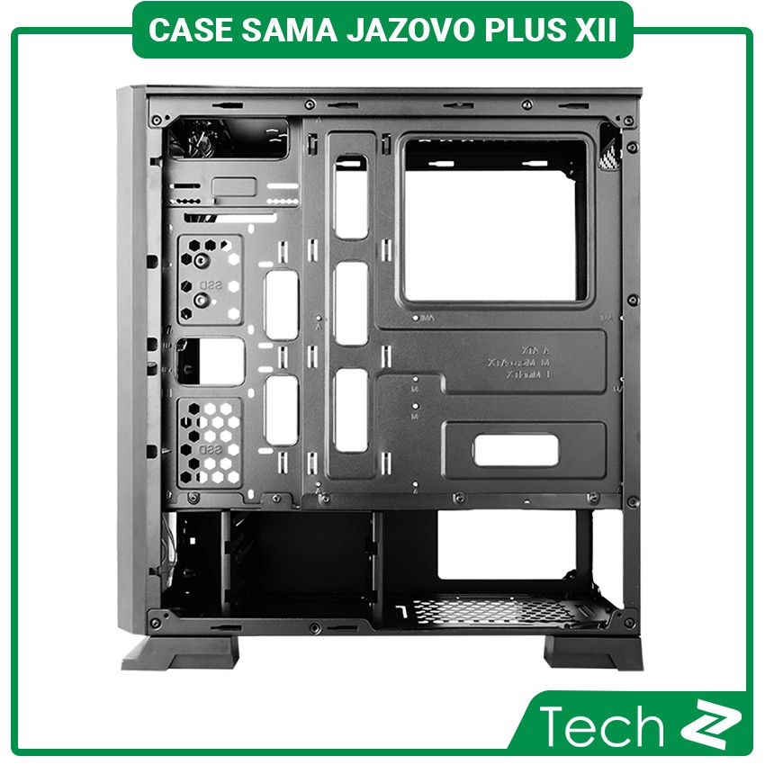 Vỏ Case SAMA Jazovo plus XII (Mid Tower/Màu Đen/Led RGB)