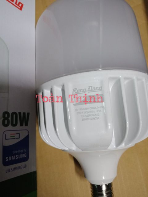 Bóng đèn Led trụ Rạng Đông 80W sáng trắng 6500k / vàng 3000k