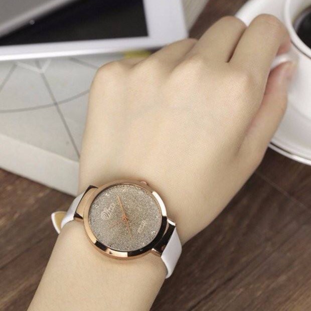 Đồng hồ thời trang nữ Viser VS03 mặt vát cực đẹp mặt to cá tính