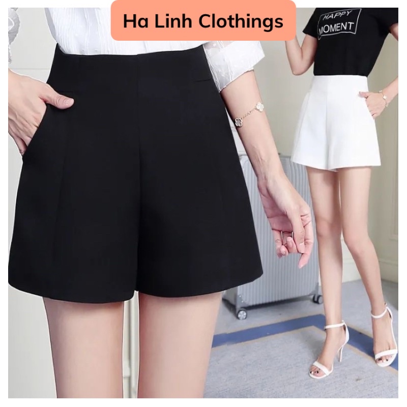 Quần short nữ lưng cao trơn phong cách cơ bản M211